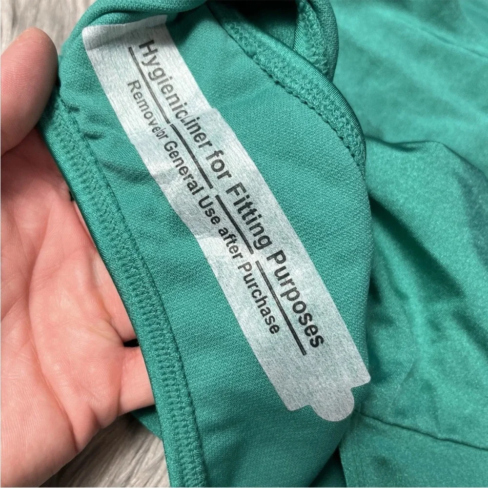 Art Class Target Girls Green One Piece Cut Out Halter Swimsuit XL 14